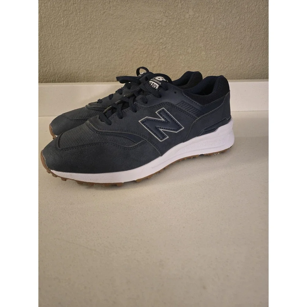 New Balance 997 Spiked Golf Shoes - Navy Blue
